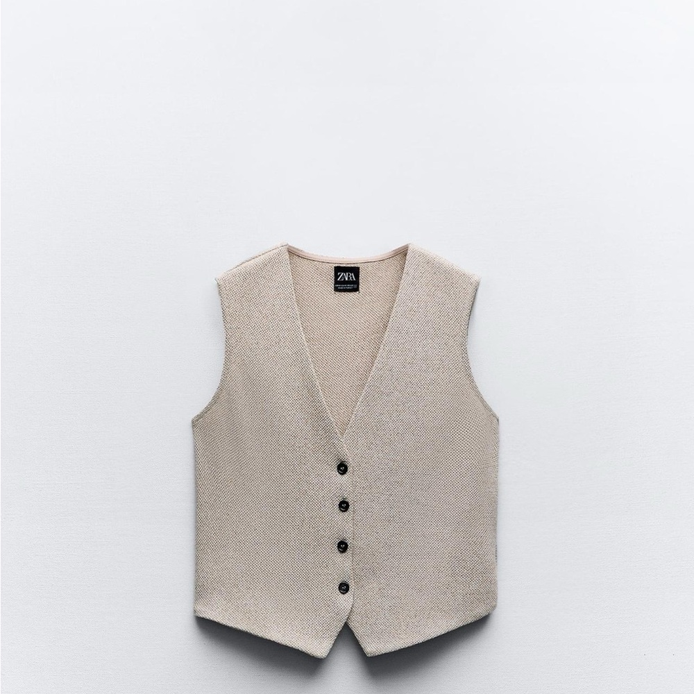 Zara “Textured Jacquard Vest”